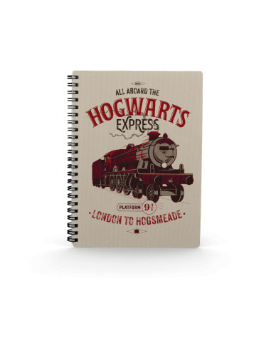 Libreta efecto 3d sd toys harry potter all aboard hogwarts express