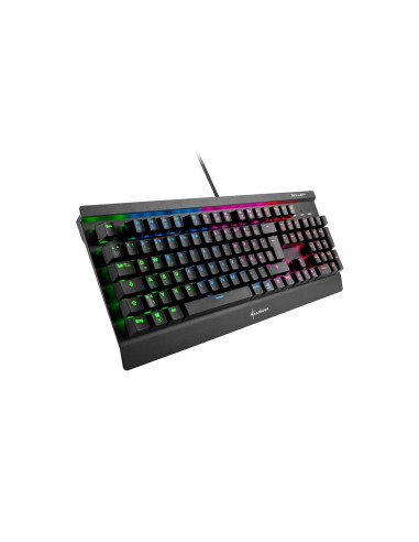 Teclado gaming sharkoon sgk3 mecanico rgb usb red switch