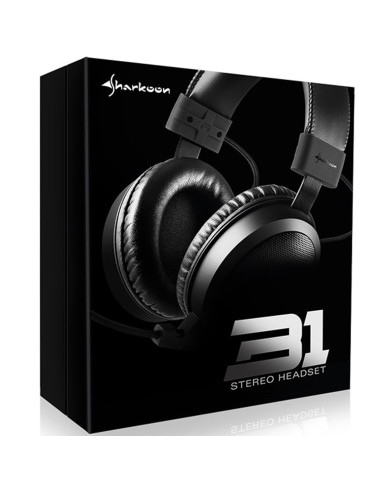 Auriculares gaming sharkoon b1 negro microfono alambrico