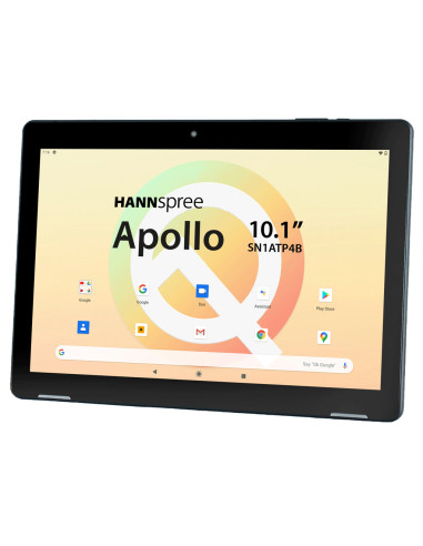 Tablet hannspree apollo 10.1pulgadaspulgadas hd ips 3gb 32gb android 10 negra con funda