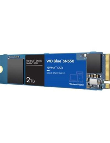 Disco duro interno ssd wd western digital blue sn550 wds200t2b0c 2tb m.2 pci express gen 3