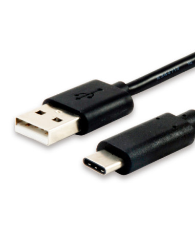 Cable equip usb 2.0 tipo a macho -  tipo c macho 1 m