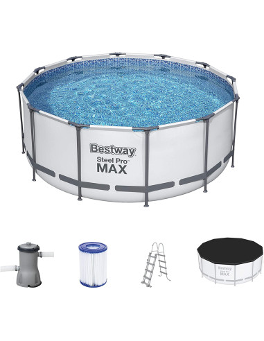 Bestway 56420 -  piscina steel pro max con depuradora m