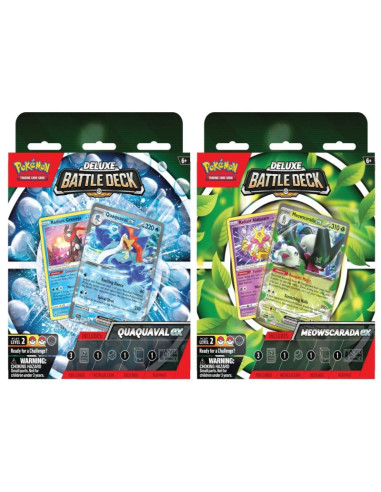 Juego de cartas pokemon tcg mid battle deck 2023 español 1 unidad aleatoria