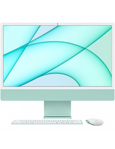 Apple imac 24pulgadas retina 4.5k green 2021 chip m1 8c -  8gb -  ssd256gb -  gpu 7c verde