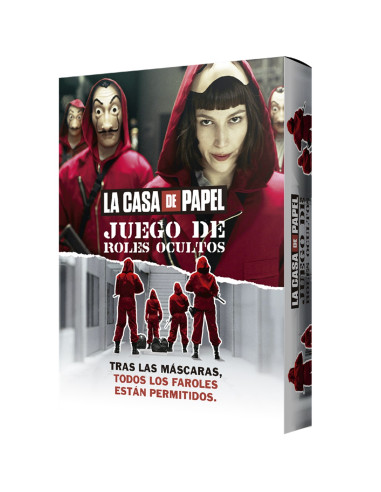 Juego de mesa asmodee la casa de papel: roles ocultos pegi 14