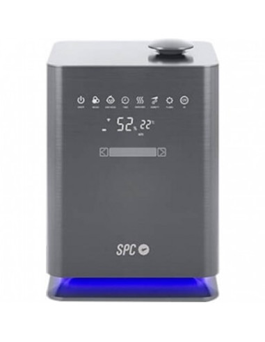 Humidificador inteligente spc sedna gris elimina 99.9% bacterias -  12h auton. -  10 modos -  wifi