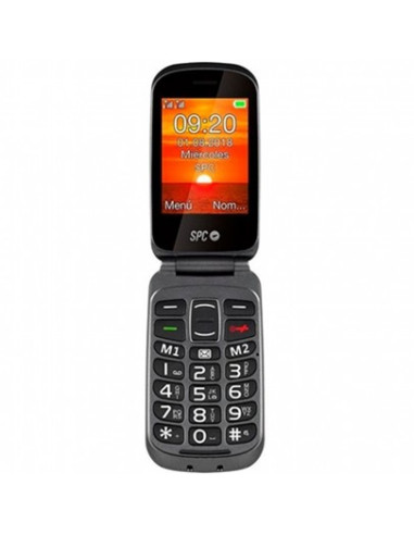 Telefono movil spc goliath black tipo tapa -  dual sim -  2.8pulgadas -  radio -  bluetooth -  boton sos