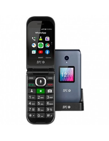 Telefono movil spc jasper 4g whatsapp black tipo tapa -  1.44pulgadas -  micro sd -  radio -  bluetooth -  wifi