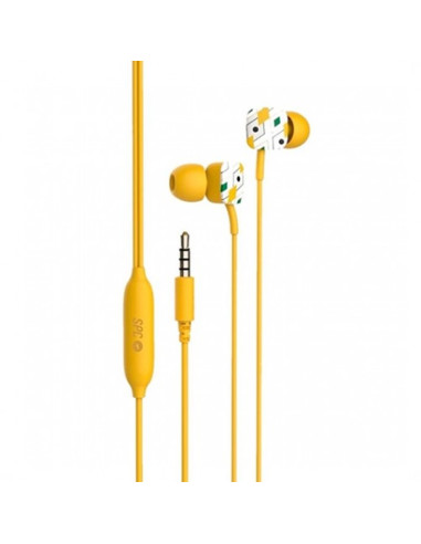 Auriculares micro spc hype amarillo conector 3.5mm -  boron multifuncion -  manos libres