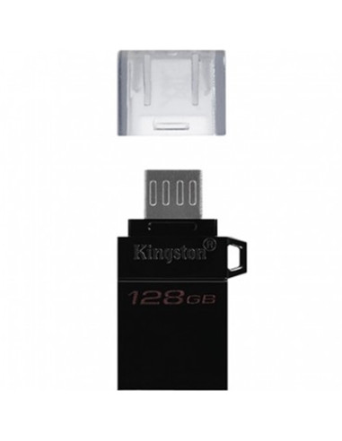 Memoria usb 3.2 micro usb kingston 128gb datatraveler duo 3.0 g2 negro