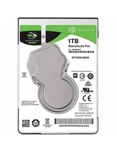 Seagate barracuda pro hard disk 2.5 1tb sata 3 128mb