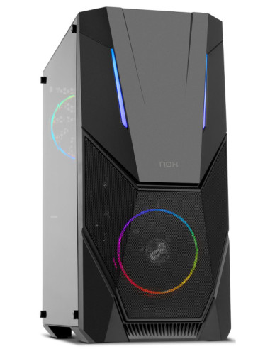 Caja ordenador gaming nox semitorre atx infinity delta argb