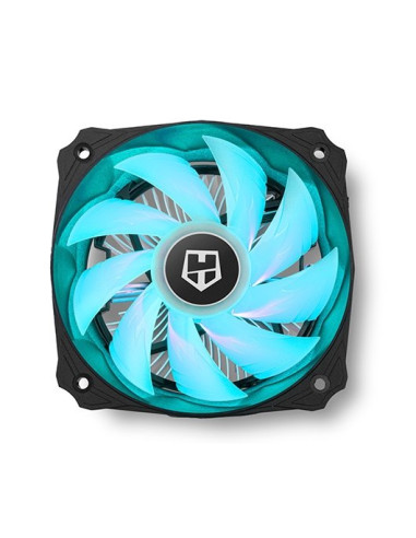 Ventilador disipador cpu compacto nox hummer h - 123 rgb intel amd