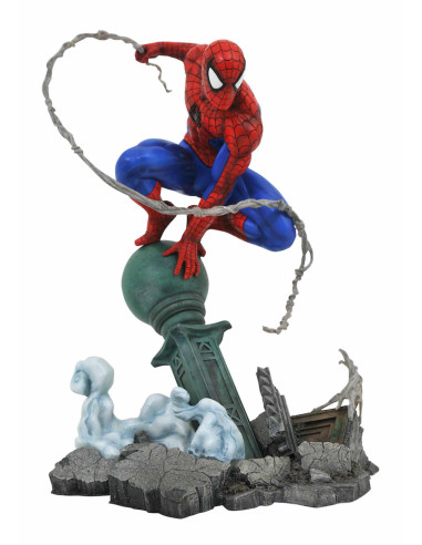 Figura diamond select toys marvel gallery spider - man diorama