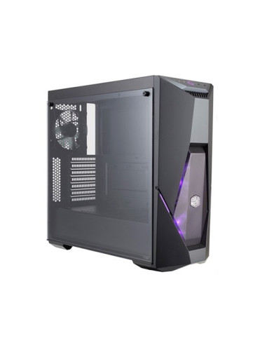 Caja ordenador gaming atx coolermaster masterbox k500 cristal templado - 1xven trasero - 2xven frontal rgb