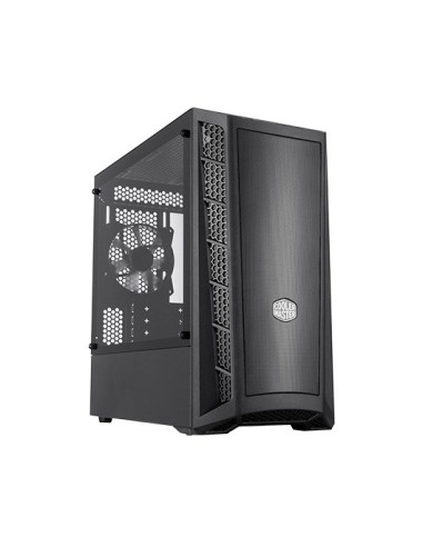 Caja ordenador gaming micro atx coolermaster masterbox mb311l cristal templado - 1xven 120mm trasero