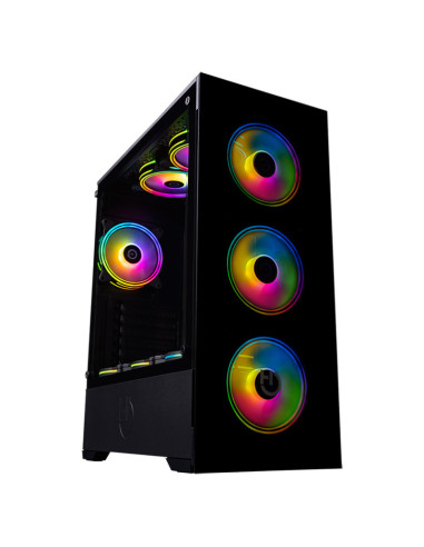 Caja ordenador gaming hiditec atx gaming z20 argb cristal templado