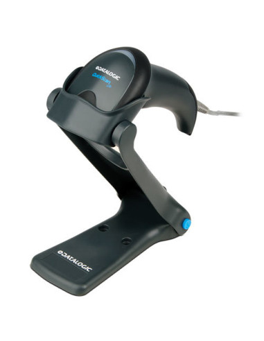 Lector codigo de barras escaner datalogic quickscan lite imager kbw rs - 232 black. incluye cable y stand