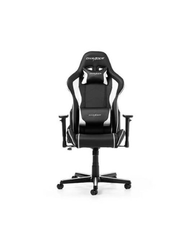 Silla gaming dxracer formula black - white incluye cojines cervical y lumbar -  gc - f08 - nw - h3