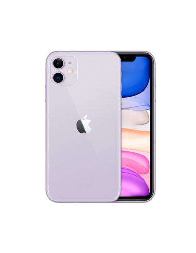 Telefono movil smartphone apple iphone 11 128gb purple sin cargador -  sin auriculares -  a13 bionic -  12mpx -  6.1pulgadas