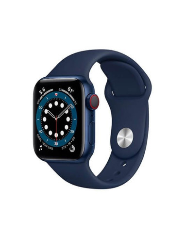 Reloj smartwatch apple watch series 6 gps - cell 40mm al.blue -  aluminium case with deep navy sportband -  gps -  cell