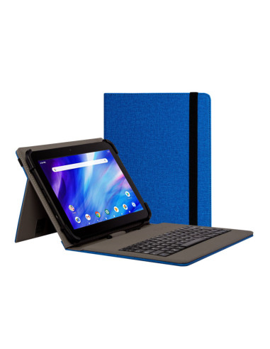 Funda con teclado nilox para tablet 10.5pulgadas usb azul