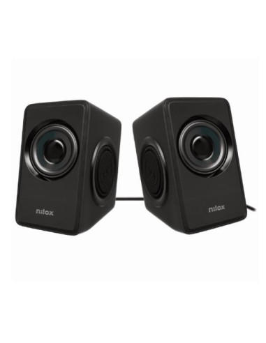 Altavoces pc nilox 2.0 10w rms negro