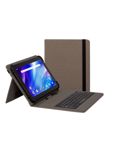 Funda con teclado nilox para tablet 10.5pulgadas usb marron