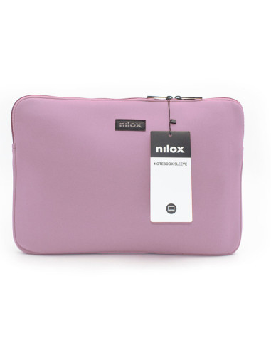 Funda nilox para portatil 14.1pulgadas rosa