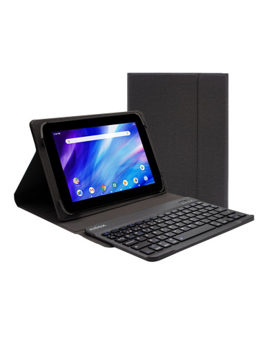 Funda con teclado nilox para tablet 10.5pulgadas bluetooth negro