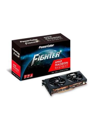 Tarjeta grafica powercolor radeon rx 6700xt fighter  12gb gddr6