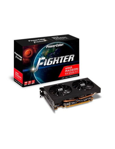 Tarjeta grafica powercolor radeon rx 6500 xt oc 4gb gddr6