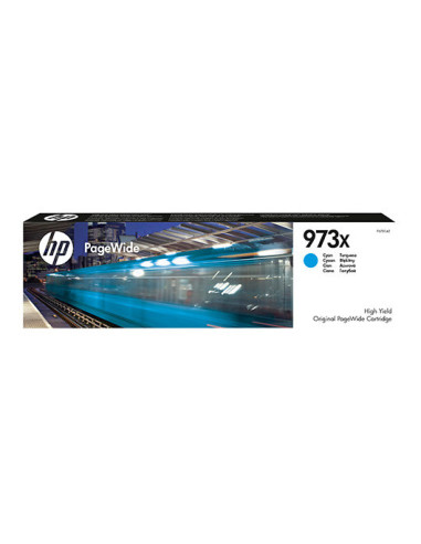 Cartucho tinta hp original cartridge nº 973x cian pagewide f6t81ae