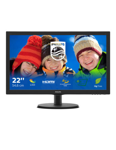 Monitor philips 21.5pulgadas 223v5lhsb2 -  fhd - 5ms -  hdmi -  negro