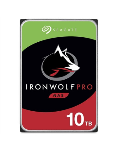 Disco duro interno hdd seagate ironwolf pro nas st10000ne000 10tb 3.5pulgadas 7200rpm -  256mb -  sata 6gb - s