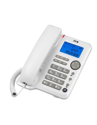 Telefono fijo spc office id blanco mute -  8 melodias -  tecla r -  3 memorias directas