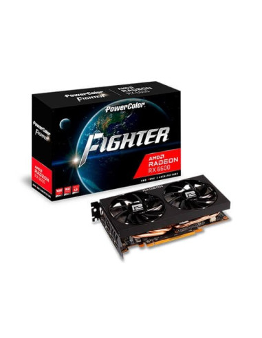 Tarjeta grafica powercolor radeon rx 6600 fighter 8gb gddr6