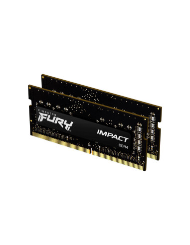 Memoria ram ddr4 16gb 2 x 8gb kingston - sodimm - 2666mhz - pc4 - 21300 - fury impact