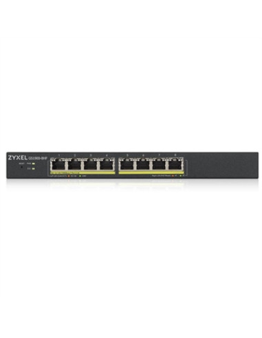 Switch 8 puertos zyxel gs1900 - 8hp - eu0102f gigabit ethernet l2 poe