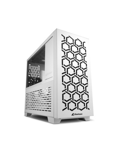 Caja ordenador gaming sharkoon ms - y1000 matx 2 x usb 3.0 sin fuente blanco