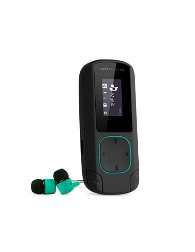 Reproductor mp3 energy sistem clip bluetooth menta 8gb -  clip -  radio fm -  micro sd