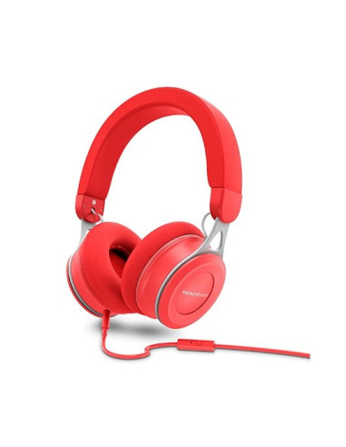 Auriculares micro energy sistem urban 3 mic rojo deep bass -  control voz -  acabados metalicos