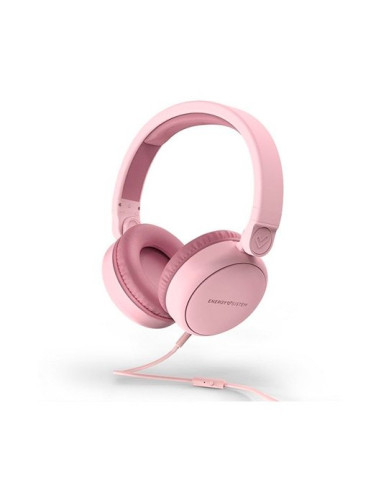 Auriculares micro energy sistem style 1 talk rosa circumaural - rotacion180 - audio in - cable desmontable