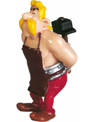 Figura plastoy asterix & obelix herrero esautomatix pvc