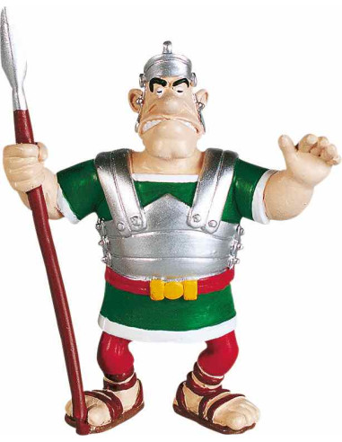 Figura plastoy asterix & obelix legionario romano con lanza pvc