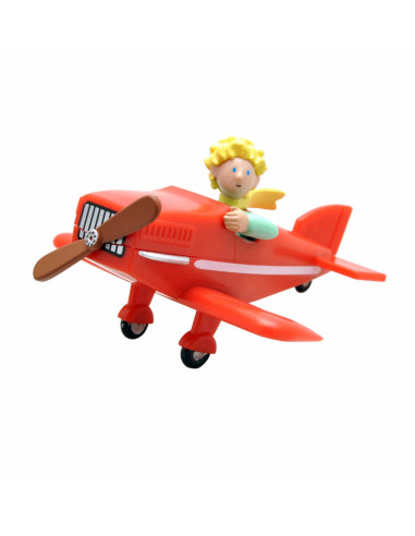 Figura plastoy series tv el principito principito en su avion pvc