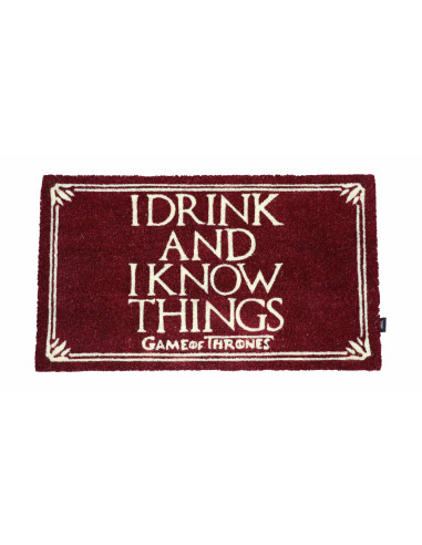 Felpudo game of thrones i drink and i know things