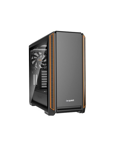 Caja ordenador gaming e - atx be quiet! silent base 601 window black - orange 2 ventiladores -  insonorizada -  cristal templad