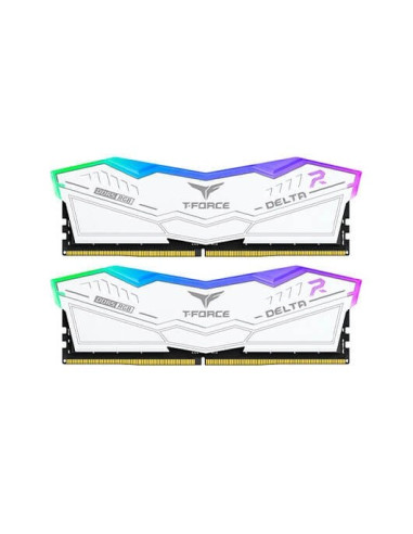 Memoria ram ddr5 32gb 2x16gb teamgroup delta - 6200mhz -  pc5 49600 - white rgb - cl 38 - 1.25v